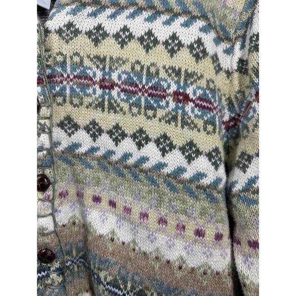 Tiara International Vintage Button Front Sweater Cardigan Womens Size Medium - Picture 2 of 5